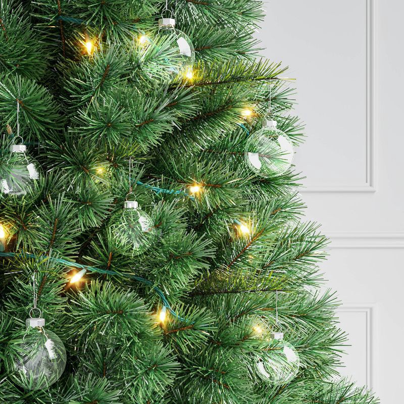 slide 2 of 4, 42pc Round Glass Christmas Tree Ornament Set Clear - Wondershop™, 42 ct