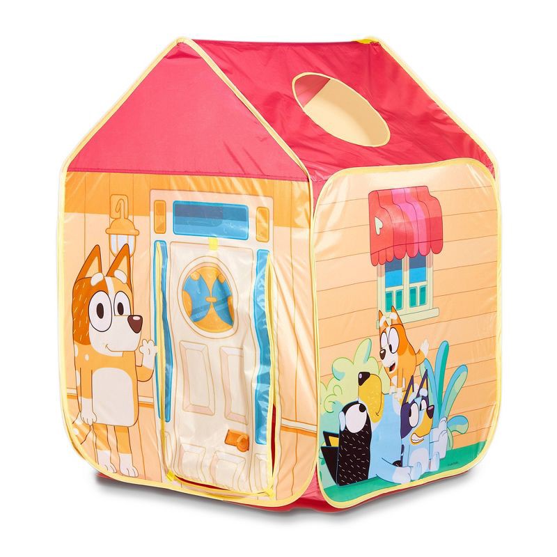 slide 3 of 6, Bluey Pop 'N' Fun Play Tent: BBC Licensed Metal Frame Playhouse for Kids, 1 ct