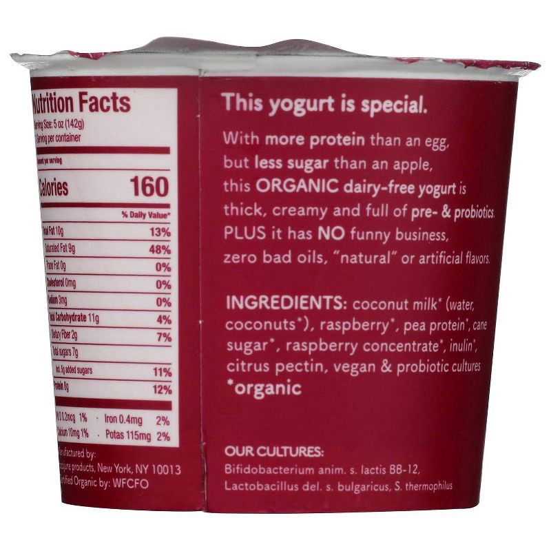 slide 2 of 6, Cocojune Raspberry Coconut Yogurt - 5oz, 5 oz