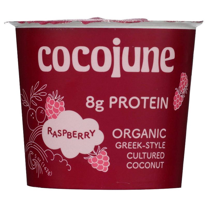 slide 1 of 6, Cocojune Raspberry Coconut Yogurt - 5oz, 5 oz