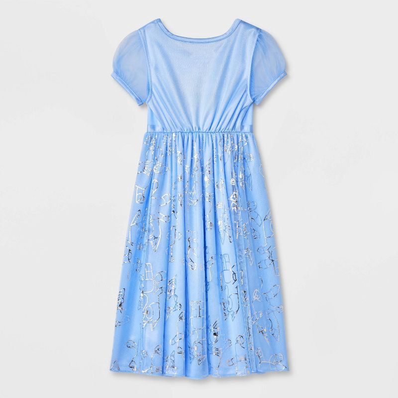 slide 2 of 4, Toddler Girls' Bluey Fantasy NightGown - Blue 3T, 1 ct