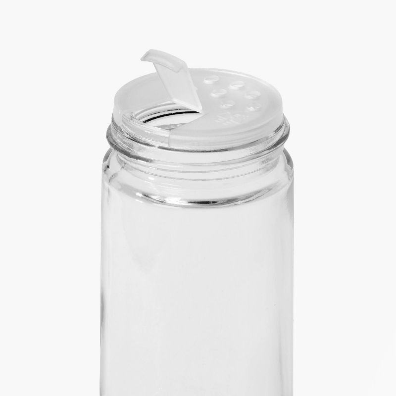 slide 3 of 5, 27pc Glass Spice Jar Set with Funnel and Labels Silver - Figmint™, 27 ct