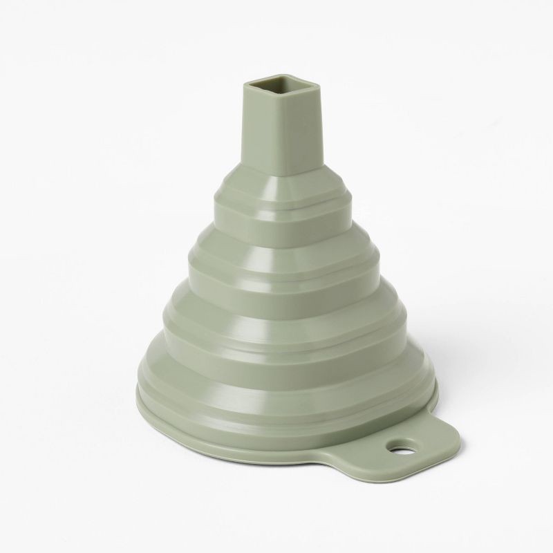 slide 4 of 4, 27pc Glass Spice Jar Set with Funnel and Labels Champagne - Figmint™, 27 ct