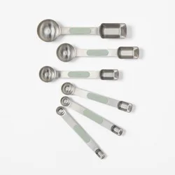 6pc Magnetic Measuring Spoon Set Stainless Steel - Figmint™