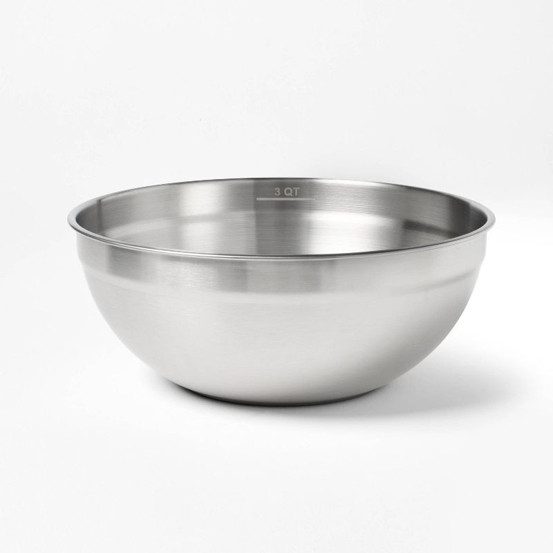 slide 4 of 6, 6pc Stainless Steel Non-Slip Mixing Bowl and Grater Set - Figmint™, 6 ct