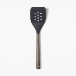 Silicone/Stainless Steel Slotted Turner Matte Black - Figmint™