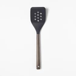 Silicone/Stainless Steel Slotted Turner Matte Black - Figmint™
