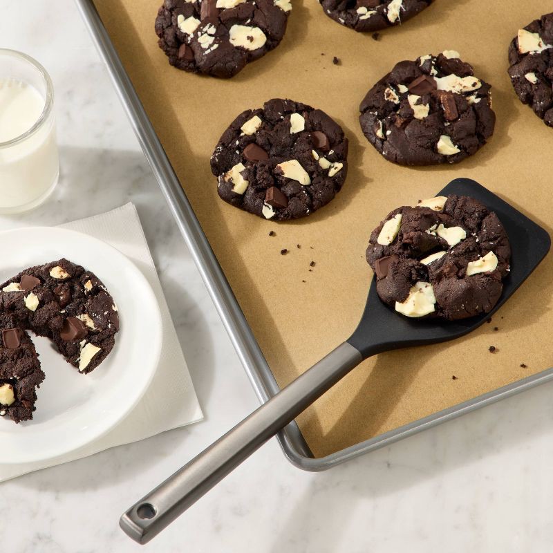 slide 2 of 4, Silicone/Stainless Steel Turner Matte Black - Figmint™, 1 ct