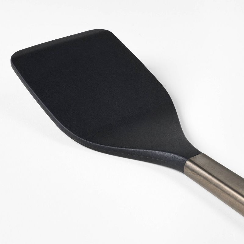 slide 3 of 4, Silicone/Stainless Steel Turner Matte Black - Figmint™, 1 ct