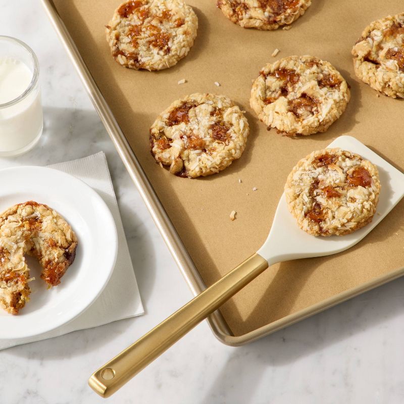 slide 2 of 4, Silicone/Stainless Steel Turner Champagne - Figmint™, 1 ct