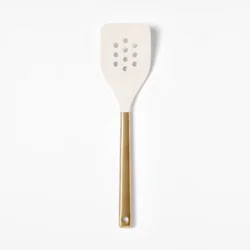 Silicone/Stainless Steel Slotted Turner Champagne - Figmint™