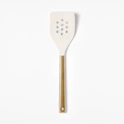 Silicone/Stainless Steel Slotted Turner Champagne - Figmint™