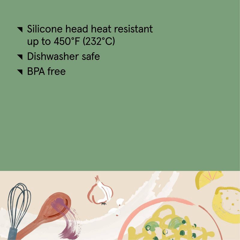 slide 4 of 4, Silicone Turner Sage Green - Figmint™, 1 ct