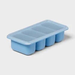 1c Silicone Freezer Mold with Lid Blue - Room Essentials™