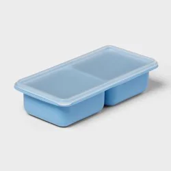 2c Silicone Freezer Mold with Lid Blue - Room Essentials™