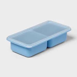 2c Silicone Freezer Mold with Lid Blue - Room Essentials™