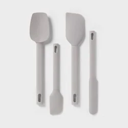 4pc Variety Spatula Set Gray - Room Essentials™