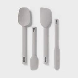 4pc Variety Spatula Set Gray - Room Essentials™