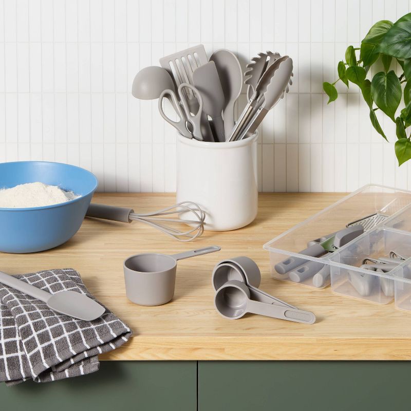 slide 2 of 3, 30pc Kitchen Utensil Set Gray - Room Essentials™, 30 ct