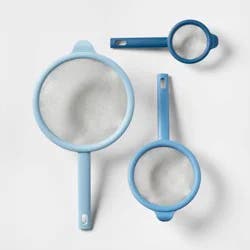 3pc Strainer Set Blue - Room Essentials™
