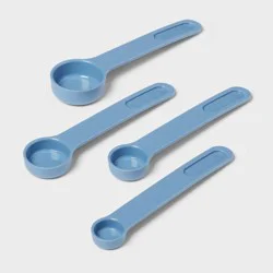 4pc Measuring Spoon Set Blue - Room Essentials™