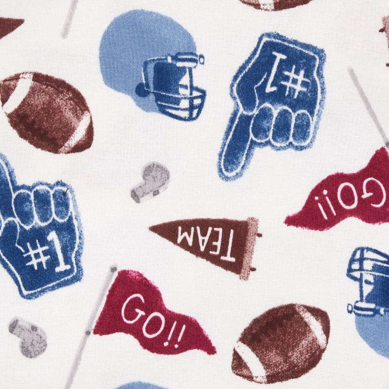 slide 5 of 5, Carter's Just One You® Toddler Boys' 4pc Cotton Long Sleeve Sports Pajama Set - Navy/White/Maroon 2T, 4 ct