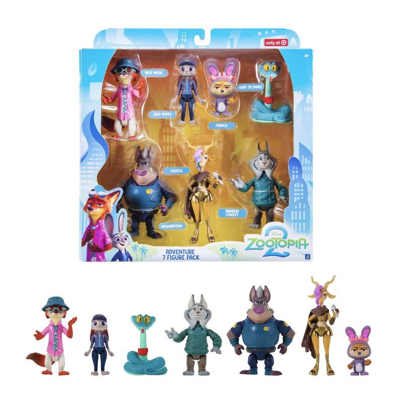 slide 1 of 36, Zootopia 3'' Adventure in a Box Animal Figures - 7pk, 7 ct