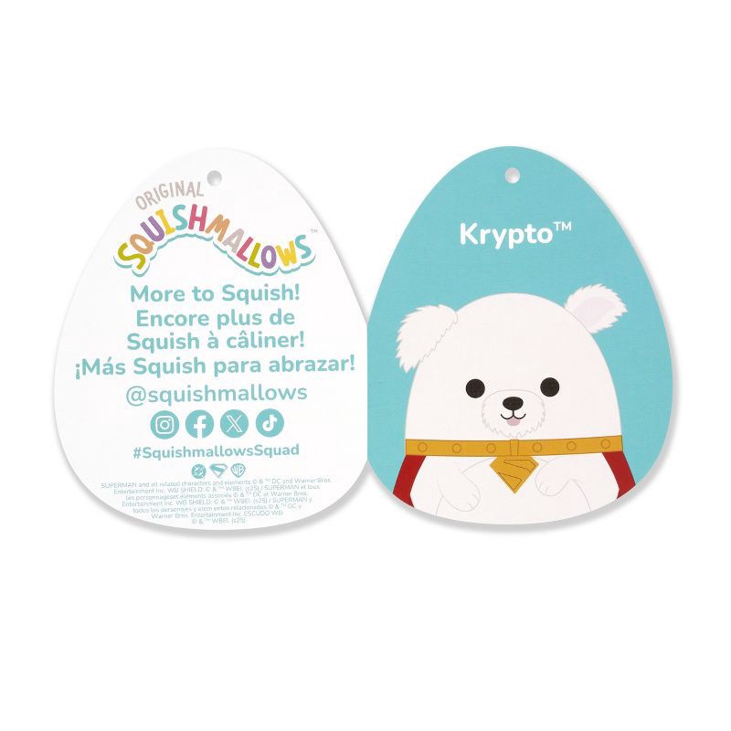 slide 12 of 12, DC Comics Krypto 12" Squishmallow Plush (Target Exclusive): Polyester Stuffed Animal Dog Character, 1 ct
