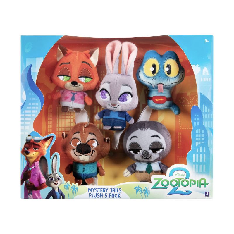 slide 2 of 16, Zootopia Tiny Tales Mini Plush Animal Figures 5pk, 5 ct