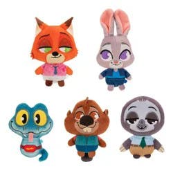 Zootopia Tiny Tales Mini Plush Animal Figures 5pk