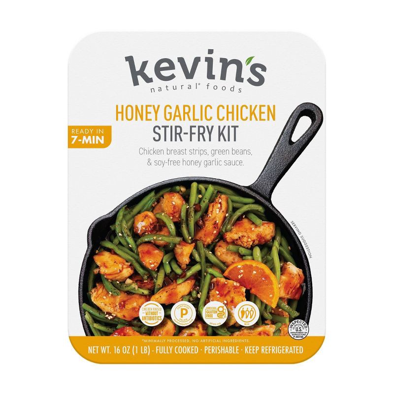 slide 1 of 3, Kevin's Natural Foods Honey Garlic Chicken Stir Fry - 16oz, 16 oz
