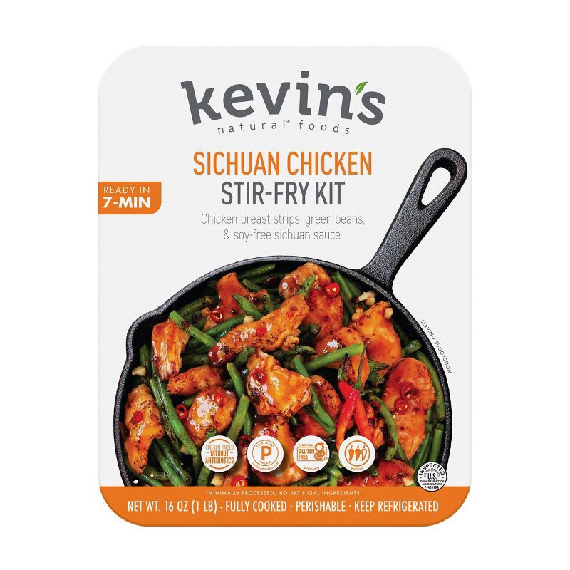 slide 1 of 3, Kevin's Natural Foods Sichuan Chicken Stir Fry - 16oz, 16 oz