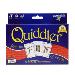 PlayMonster Quiddler Card Game: Improve Memory, Language & Creative Thinking Skills for 1+ Players