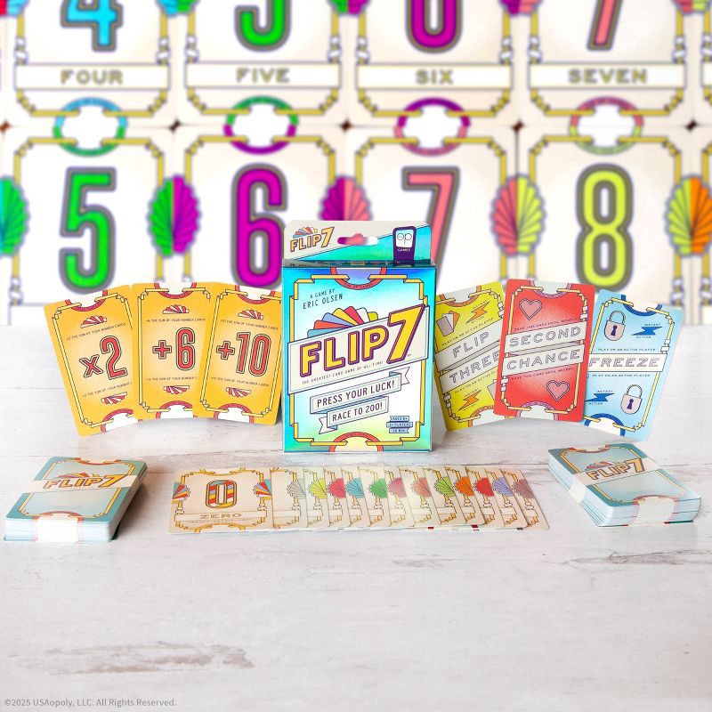 slide 3 of 11, The Op Games FLIP 7 Card Game, 1 ct