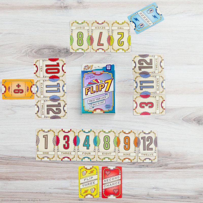 slide 4 of 11, The Op Games FLIP 7 Card Game, 1 ct