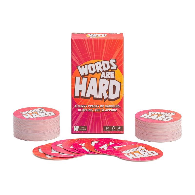 slide 6 of 6, Lost Boy Entertainment Words Are Hard Board Game: Language Skills Focus, 20-Minute Play, Includes Cards & Instructions, 1 ct