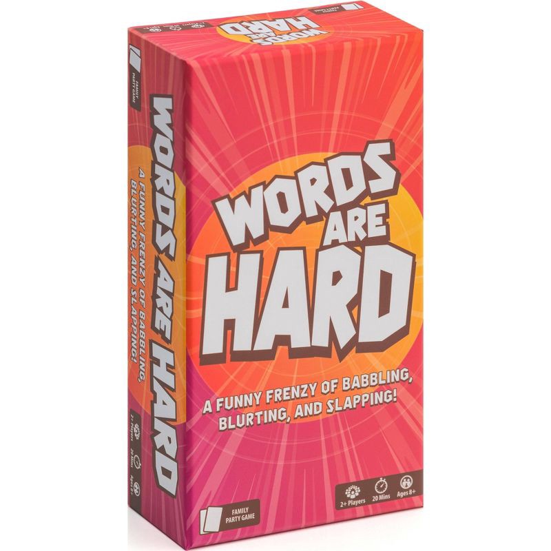 slide 1 of 6, Lost Boy Entertainment Words Are Hard Board Game: Language Skills Focus, 20-Minute Play, Includes Cards & Instructions, 1 ct