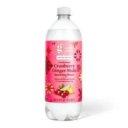 Cranberry Ginger Mule Sparkling Water Naturally Flavored with Other Natural Flavors - 33.8 fl oz Good & Gather™