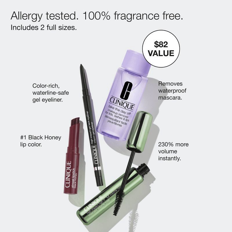 slide 3 of 8, Clinique Makeup MVPs Cosmetic Set - 2.02 fl oz - Ulta Beauty, 2.02 fl oz