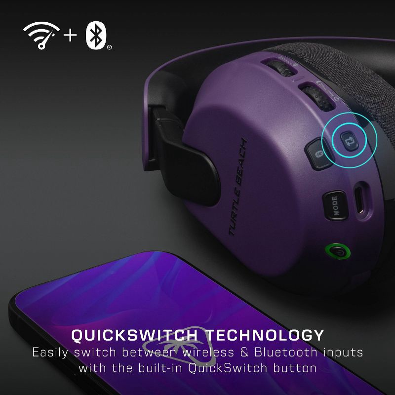 slide 3 of 24, Turtle Beach Stealth 600 Gaming Headset - Purple: USB-C, Compatible with PlayStation 5, 1 ct
