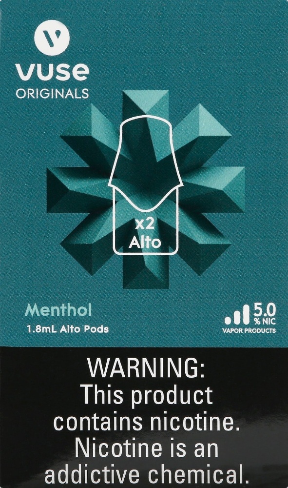 slide 1 of 1, Vuse Alto Menthol Pod, 2 ct