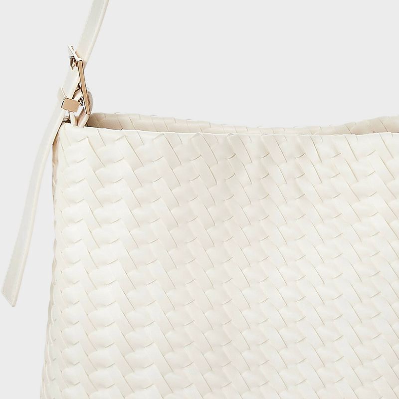 slide 5 of 5, Woven Bucket Bag - A New Day™ White, 1 ct