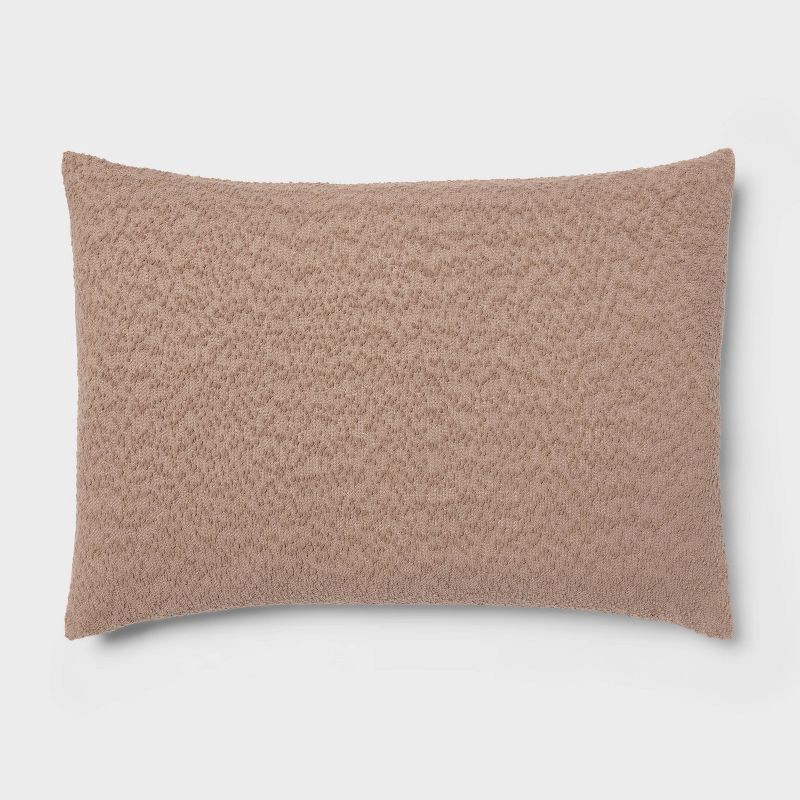 slide 4 of 5, Full/Queen Boucle Comforter Set Brown - Threshold™, 1 ct