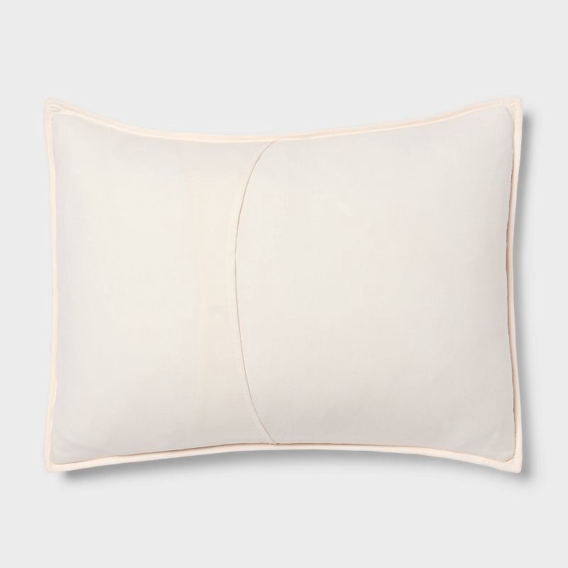 slide 3 of 3, Standard Ruched Velvet Quilt Sham Khaki - Threshold™, 1 ct