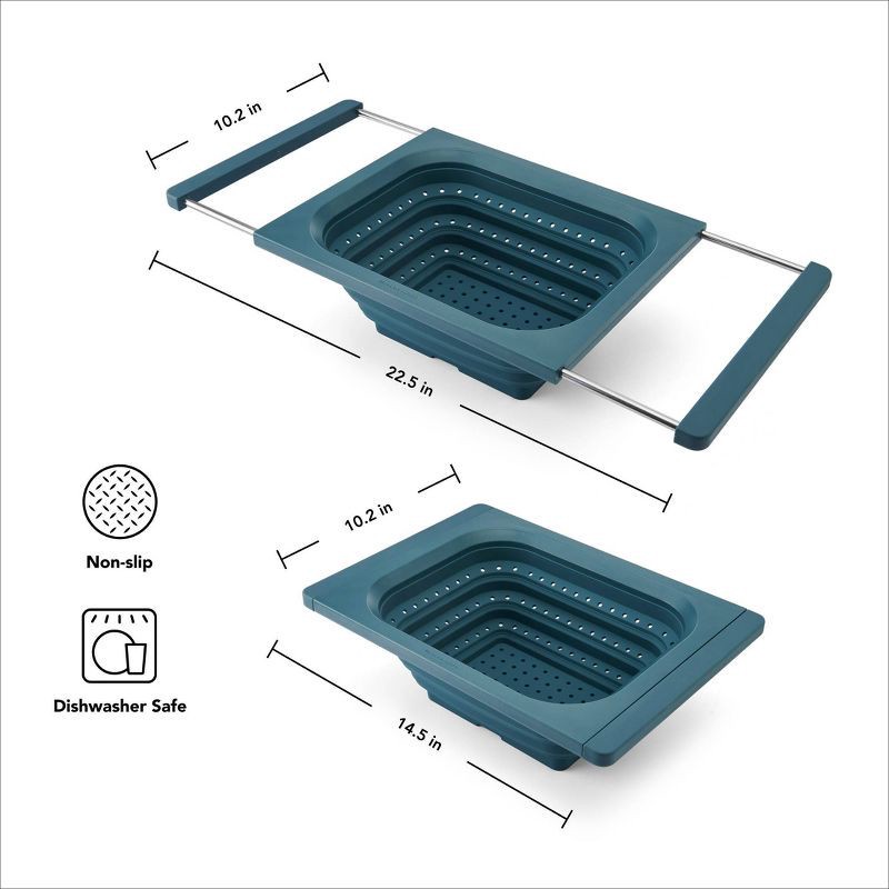 slide 2 of 7, KitchenAid Collapsible Colander, 1 ct