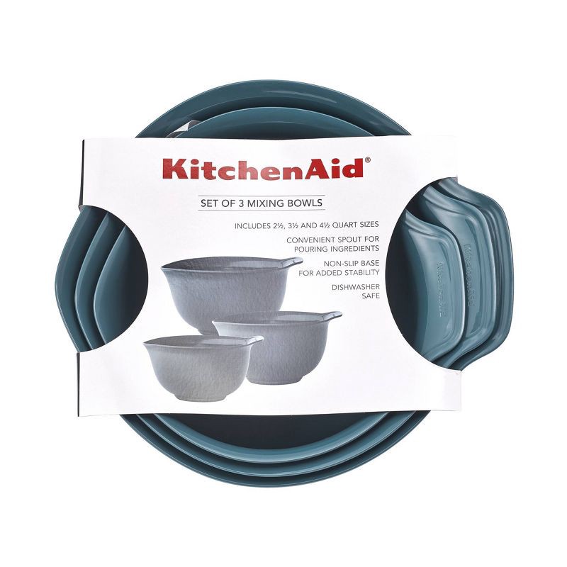 slide 7 of 8, KitchenAid Set of 3 Mixing Bowls Agave, 1 ct