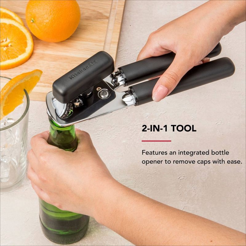 slide 2 of 7, KitchenAid Multi Function Can Opener Black, 1 ct