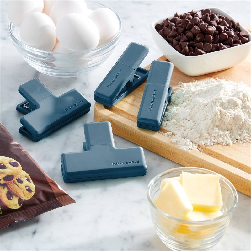 slide 2 of 6, KitchenAid 4pk Bag Clips Agave, 4 ct