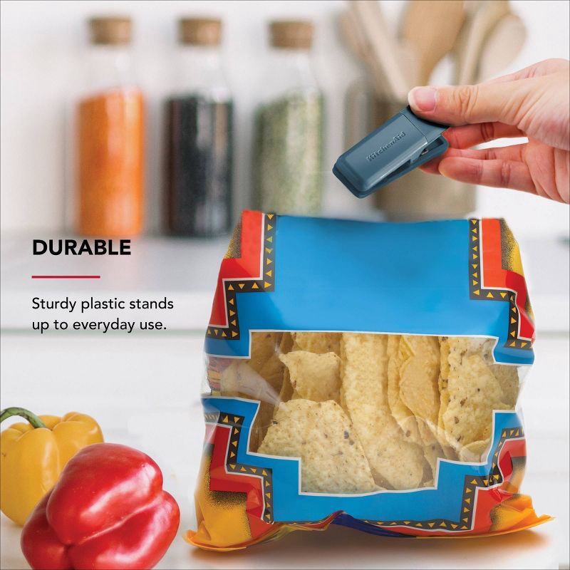 slide 5 of 6, KitchenAid 4pk Bag Clips Agave, 4 ct