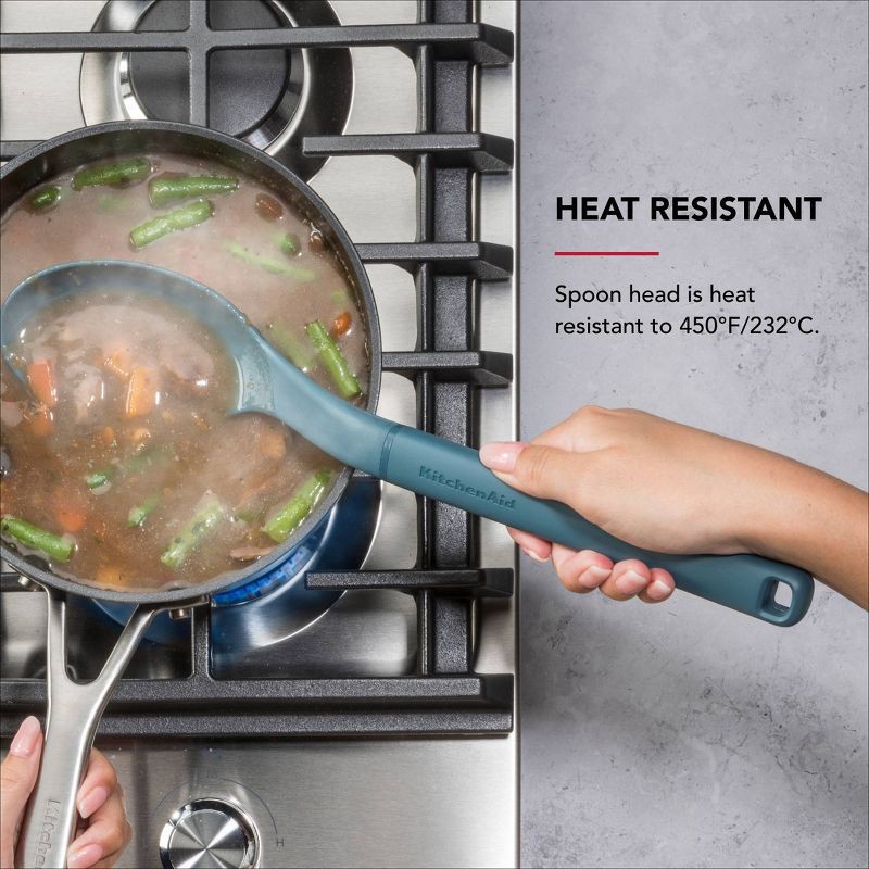 slide 9 of 11, KitchenAid 2pk Turner and Spoon Cooking Utensil Set Agave, 2 ct